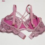 ست شورت و سوتین زنانه کارنا رز مدل فنردار هارنس ضربدری کد 4871-2036 رنگ کالباسی