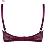 ست شورت و سوتین زنانه کارنا رز مدل فنردار هارنس ضربدری کد 4873-2034 رنگ زرشکی