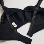 سوتین زنانه بارانه مدل بدون فنر گلدار کد 123 رنگ مشکی