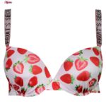 ست شورت و سوتین زنانه ماییلدا مدل فنردار پوش آپ فروتی توت فرنگی کد 4845-2