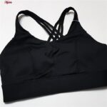 نیم تنه ورزشی زنانه ماییلدا مدل اسپورت پد ثابت پشت ضربدری کد 4848 رنگ مشکی