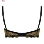 ست شورت و سوتین زنانه کارنا رز مدل فنردار گیپور هندسی کد 4874-2038-2 رنگ زرد