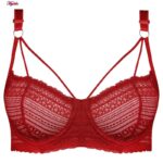 ست شورت و سوتین زنانه کارنا رز مدل فنردار هارنس کد 4873-2034 رنگ قرمز