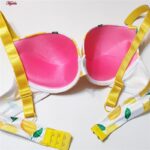 ست شورت و سوتین زنانه ماییلدا مدل فنردار پوش آپ فروتی لیمو ترش کد 4845-4