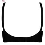 سوتین زنانه بارانه مدل بدون فنر گلدار کد 123 رنگ مشکی