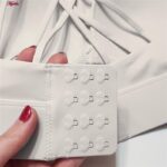 نیم تنه ورزشی زنانه ماییلدا مدل اسپورت پد ثابت پشت ضربدری کد 4848 رنگ شیری