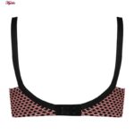 سوتین زنانه ماییلدا مدل بدون فنر خال خالی پاستیلی کد 4651 رنگ صورتی