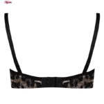 ست شورت و سوتین زنانه کارنا رز مدل فنردار پلنگی کد 4876-2043 رنگ مشکی