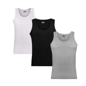 زیرپوش رکابی مردانه ماییلدا مدل پنبه ای کد 4712-BGW بسته سه عددی