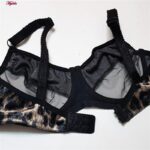 ست شورت و سوتین زنانه کارنا رز مدل فنردار پلنگی کد 4876-2043 رنگ مشکی