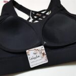 نیم تنه ورزشی زنانه ماییلدا مدل اسپورت پد ثابت پشت ضربدری کد 4848 رنگ مشکی