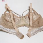 ست شورت و سوتین زنانه کارنا رز مدل هارنس فنردار کد 4863-2052 رنگ کرم