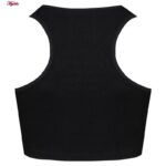 کراپ‌تاپ زنانه ماییلدا مدل زیپ دار کد 4925-385 رنگ مشکی