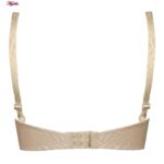 سوتین زنانه ماییلدا مدل فنردار گیپور گلدار هارنس کد 4889 رنگ کرم