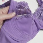 سوتین زنانه اما مدل فنردار دانتل کد 4921-3100 رنگ یاسی