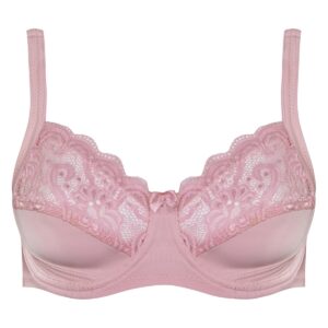 سوتین زنانه اما مدل فنردار دانتل کد 4921-3100 رنگ صورتی