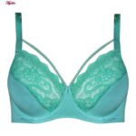 سوتین زنانه ماییلدا مدل فنردار گیپور گلدار هارنس کد 4889