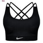 نیم تنه ورزشی زنانه مدل پشت ضربدری پد متحرک کد 4891-603 رنگ مشکی