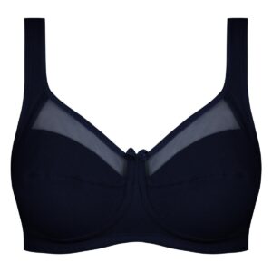 سوتین زنانه اما مدل بدون فنر کد 4928-4100 رنگ سرمه ای