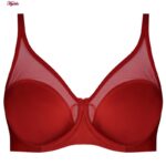 ست شورت و سوتین زنانه کارنا رز مدل پرسی بالا شیشه ای فنردار کد 4879-2520 رنگ قرمز