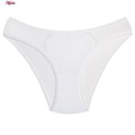 شورت زنانه لین مدل اسلیپ گیپور گلدار کد 4681-602 رنگ سفید