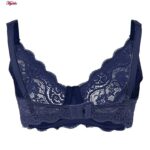 سوتین زنانه لین مدل فنردار گیپوری کد 4680-614 رنگ سرمه ای