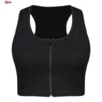 کراپ‌تاپ زنانه ماییلدا مدل زیپ دار کد 4925-385 رنگ مشکی