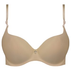 سوتین زنانه لین مدل کاپدار بدون دوخت بدون فنر کد 4680-705 رنگ کرم