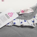 ست تاپ و شلوارک زنانه کوزا مدل پنبه ای قلب کد 9220-3 رنگ خاکستری