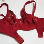 سوتین زنانه اما مدل فنردار دانتل کد 4921-3100 رنگ قرمز