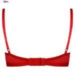 سوتین زنانه کارنا رز مدل فنردار گیپور گلدار هارنس کد 3377-8new رنگ قرمز