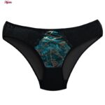 ست شورت و سوتین زنانه کارنا رز مدل فنردار هارنس گیپوردار مخملی کد 4875-2047-3 رنگ کله غازی