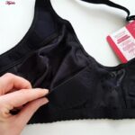 سوتین زنانه اما مدل گنی جلو قزن دار کد 470028-3651NEW رنگ مشکی