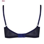 ست شورت و سوتین زنانه کارنا رز مدل پرسی بالا شیشه ای فنردار کد 4879-2520 رنگ سرمه ای