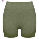 شلوارک ورزشی زنانه ماییلدا مدل پشت چین دار کد 4846 رنگ سبز