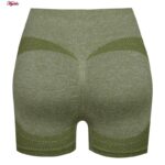 شلوارک ورزشی زنانه ماییلدا مدل پشت چین دار کد 4846 رنگ سبز