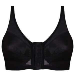 سوتین زنانه اما مدل گنی جلو قزن دار کد 470028-3651NEW رنگ مشکی