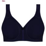 سوتین زنانه اما مدل بدون فنر کد 4929-3022 رنگ سرمه ای