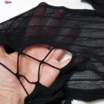 لباس خواب زنانه ماییلدا مدل فیشنت کد 4855-1082 رنگ مشکی