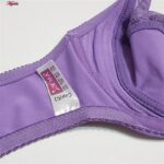 سوتین زنانه اما مدل فنردار دانتل کد 4921-3100 رنگ یاسی