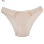 شورت زنانه لین مدل اسلیپ گیپور گلدار کد 4681-602 رنگ کرم