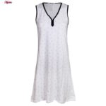 پیراهن زنانه کوزا مدل پنبه ای موسیقی کد 9225 رنگ مشکی