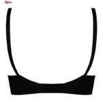 سوتین زنانه ماییلدا مدل بدون فنر کاپ اسفنجی راه‌راه کد 4857 رنگ مشکی