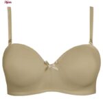 سوتین زنانه لین مدل کاپدار فنردار کد 4680-702 رنگ کرم