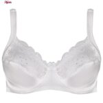 سوتین زنانه اما مدل فنردار دانتل کد 4921-3100 رنگ سفید