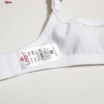 سوتین زنانه لین مدل فنردار گیپور گلدار کد 4680-606 رنگ سفید