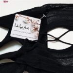 لباس خواب زنانه ماییلدا مدل فیشنت کد 4855-1082 رنگ مشکی