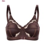 سوتین زنانه لین مدل فنردار کد 4680-602 رنگ قهوه ای