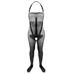 لباس خواب زنانه ماییلدا مدل فیشنت فاق باز کد 4855-S59 رنگ مشکی