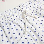 ست تاپ و شلوارک زنانه کوزا مدل پنبه ای قلب کد 9220-3 رنگ خاکستری